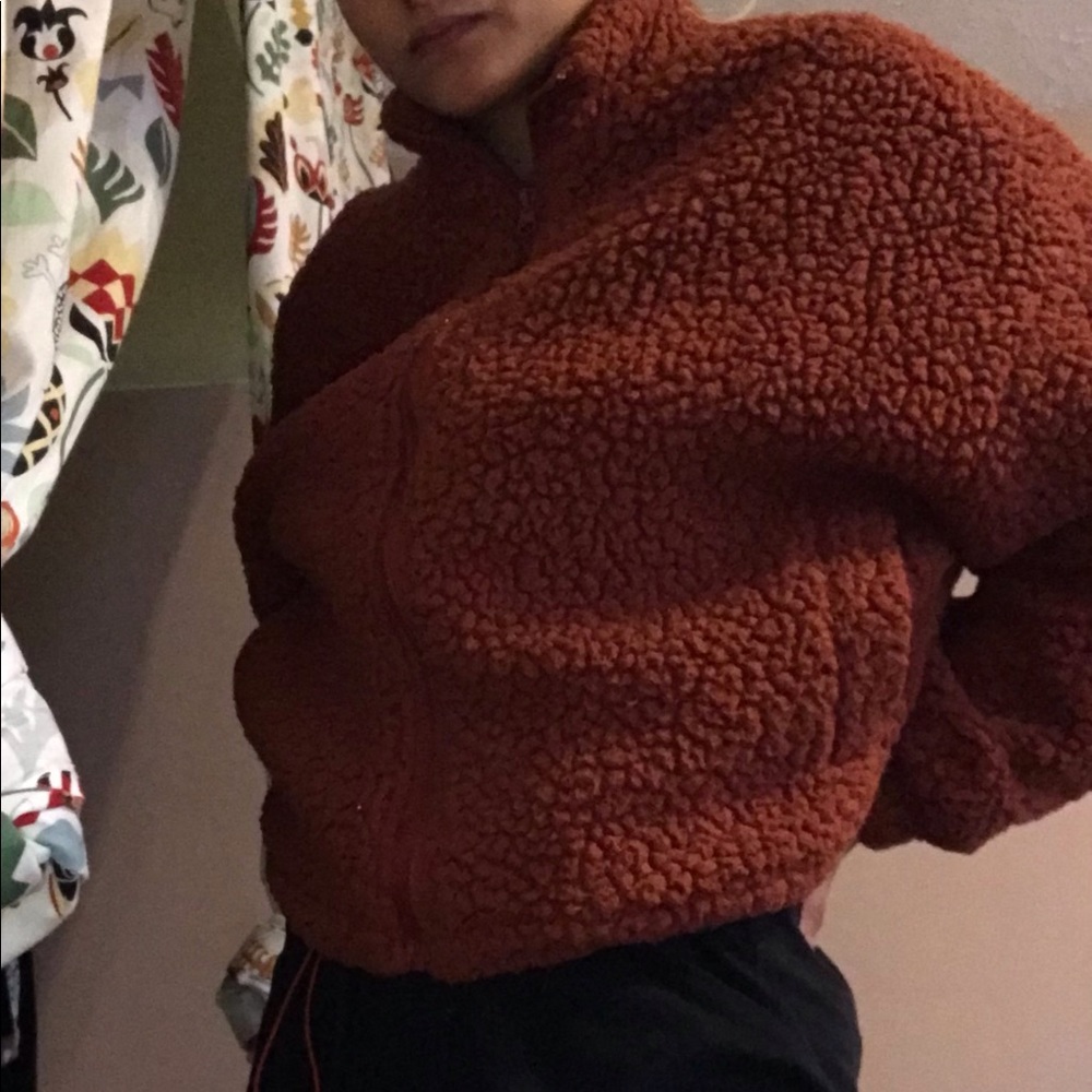 Fluffy bear jacket